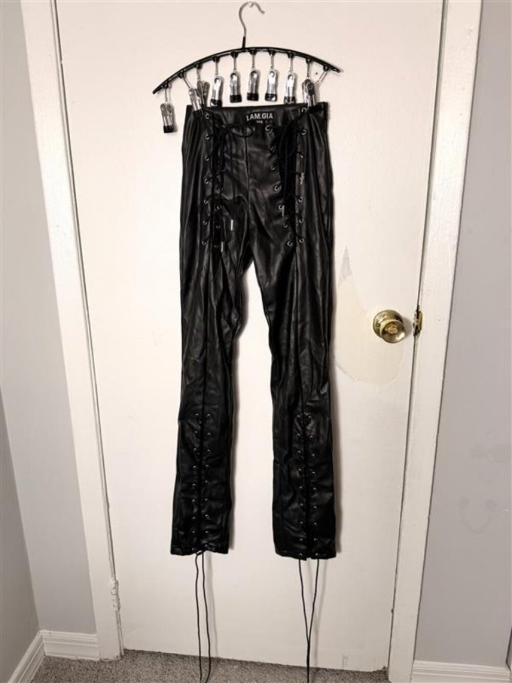 IAMGIA leather lace up pants - Picture 3 of 6